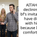 AITAH for declining my bf’s invitation to have dinner with his ex because I’m not comfortable?
