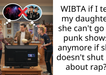 WIBTA if I tell my daughter she can’t go to punk shows anymore if she doesn’t shut up about rap?