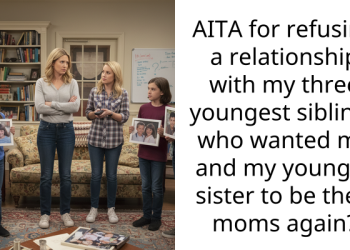 AITA for refusing a relationship with my three youngest siblings who wanted me and my younger sister to be their moms again?