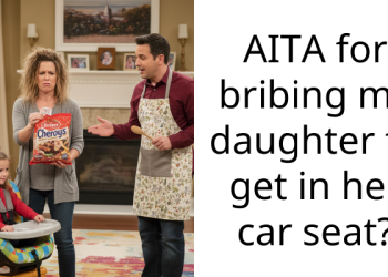 AITA for bribing my daughter to get in her car seat?