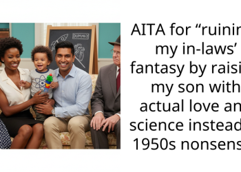 AITA for “ruining” my in-laws’ fantasy by raising my son with actual love and science instead of 1950s nonsense?