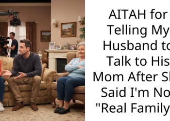 AITAH for Telling My Husband to Talk to His Mom After She Said I’m Not “Real Family”?