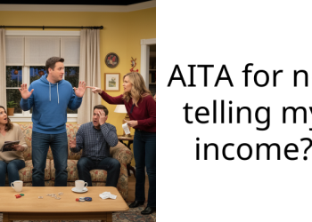 AITA for not telling my income?