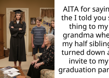 AITA for saying the I told you so thing to my grandma when my half siblings turned down an invite to my graduation party?