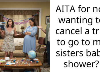 AITA for not wanting to cancel a trip to go to my sisters baby shower?