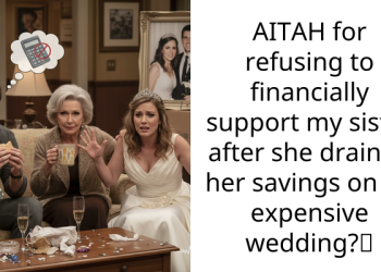 AITAH for refusing to financially support my sister after she drained her savings on an expensive wedding?