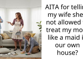 AITA for telling my wife she’s not allowed to treat my mom like a maid in our own house?