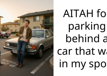 AITAH for parking behind a car that was in my spot?