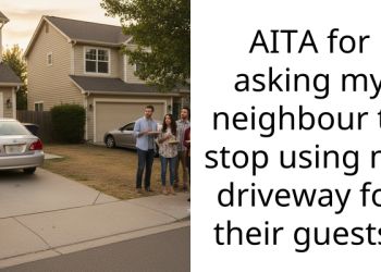 AITA for asking my neighbour to stop using my driveway for their guests?