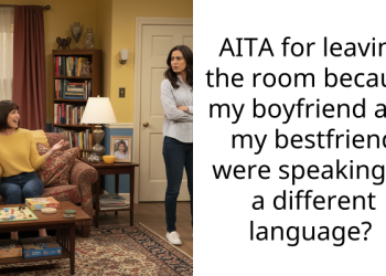 AITA for leaving the room because my boyfriend and my bestfriend were speaking in a different language?