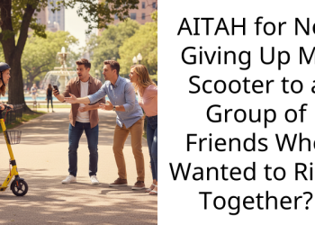 AITAH for Not Giving Up My Scooter to a Group of Friends Who Wanted to Ride Together?
