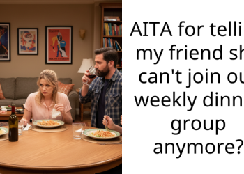 AITA for telling my friend she can’t join our weekly dinner group anymore?