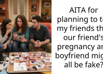 AITA for planning to tell my friends that our friend’s pregnancy and boyfriend might all be fake?
