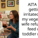AITA for getting irritated that my vegetarian wife refuses to feed our toddler meat?