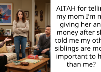 AITAH for telling my mom I’m not giving her any money after she told me my other siblings are more important to her than me?