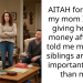 AITAH for telling my mom I’m not giving her any money after she told me my other siblings are more important to her than me?