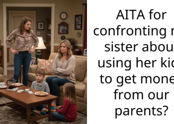 AITA for confronting my sister about using her kids to get money from our parents?