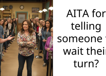 AITA for telling someone to wait their turn?