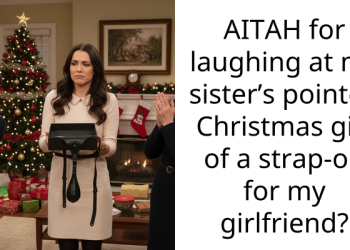 AITAH for laughing at my sister’s pointed Christmas gift of a strap-on for my girlfriend?
