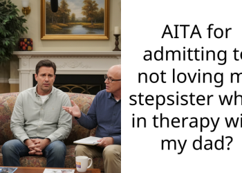 AITA for admitting to not loving my stepsister while in therapy with my dad?