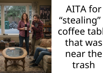AITA for “stealing” a coffee table that was near the trash