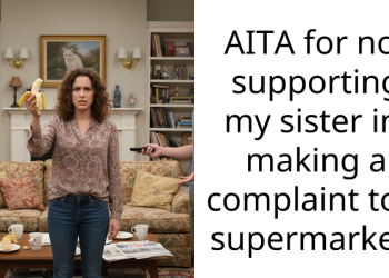 AITA for not supporting my sister in making a complaint to a supermarket?