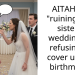 AITAH for “ruining” my sister’s wedding by refusing to cover up my birthmark?