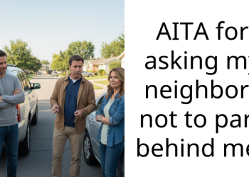 AITA for asking my neighbors not to park behind me?