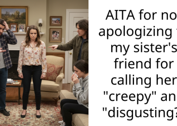 AITA for not apologizing to my sister’s friend for calling her “creepy” and “disgusting?”