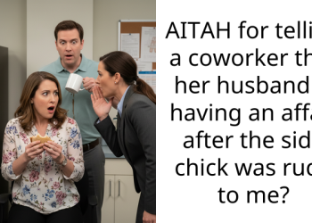 AITAH for telling a coworker that her husband is having an affair after the side chick was rude to me?