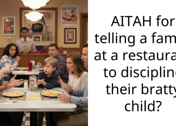 AITAH for telling a family at a restaurant to discipline their bratty child?