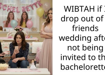 WIBTAH if I drop out of a friends wedding after not being invited to the bachelorette