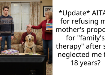 *Update* AITAH for refusing my mother’s proposal for “family’s therapy” after she neglected me for 18 years?