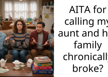 AITA for calling my aunt and her family chronically broke?