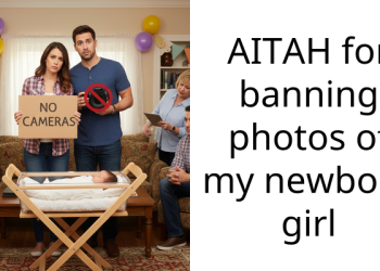 AITAH for banning photos of my newborn girl