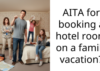 AITA for booking a hotel room on a family vacation?