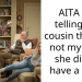 AITA for telling my cousin that it’s not my fault she didn’t have a dad.
