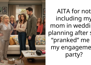AITA for not including my mom in wedding planning after she “pranked” me at my engagement party?