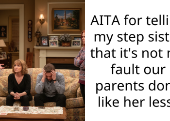 AITA for telling my step sister that it’s not my fault our parents don’t like her less?