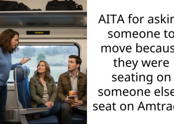 AITA for asking someone to move because they were seating on someone else’s seat on Amtrack?