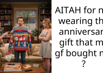 AITAH for not wearing the anniversary gift that my gf bought me ?