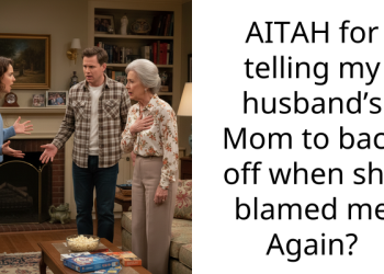 AITAH for telling my husband’s Mom to back off when she blamed me Again?