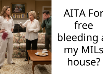 AITA For free bleeding at my MILs house?