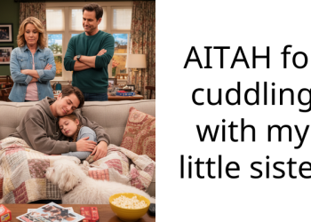 AITAH for cuddling with my little sister