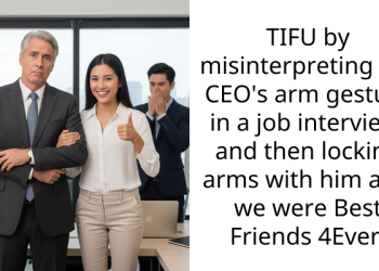 Redditor Mistakes CEO’s Arm Gesture At A Job Interview And Locks Arms With Him As If They Were BFFs