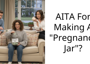 Woman Shows She’s Had Enough Intrusive Pregnancy Questions And Makes People Donate A Dollar Into A “Pregnancy Jar” Every Time They Ask If She’s Pregnant Yet