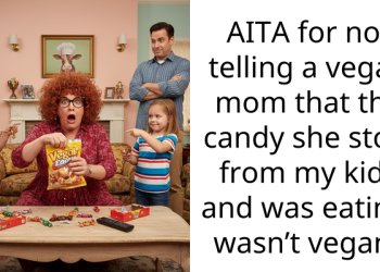 Redditor Questions If She Is A-Hole For Concealing From Vegan Mom That Candy She Took From Her Kids Isn’t Vegan