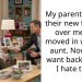 Teen Goes To Live With Aunt Because She Is Neglected By Her Divorced Parents, Snubs Them When They Return Begging