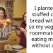 OP Secretly Fills Cheese Bread With Pepperoni To Get Back At Vegan Roommates Who Always Eat Their Food Without Permission