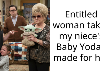 Grocery Manager Sells A Homemade Baby Yoda To Ent*tled Woman Who Stole It From A Baby In The Store